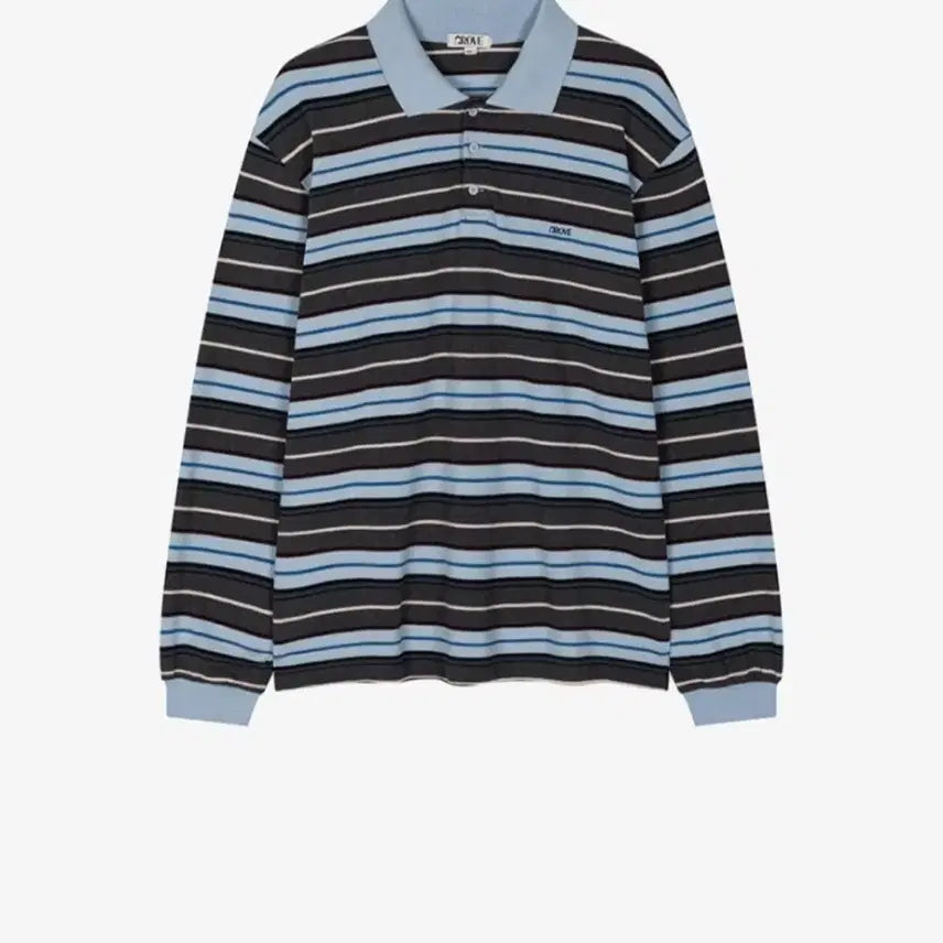 [BUNJANG] Grove Stripe Pique Rugby T-Shirt / grove 그로브 스트라이프 피케 럭비 티셔츠