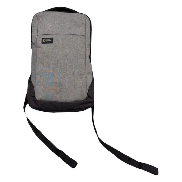 [BUNJANG] National Geographic Light Gray Polyester Backpack / 내셔널지오그래픽 라이트 그레이 백팩