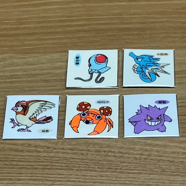 [BUNJANG] 1999 Pokemon Stickers (Unpeeled) - Various Characters / 99년(구버전) 포켓몬(안뗀씰)
