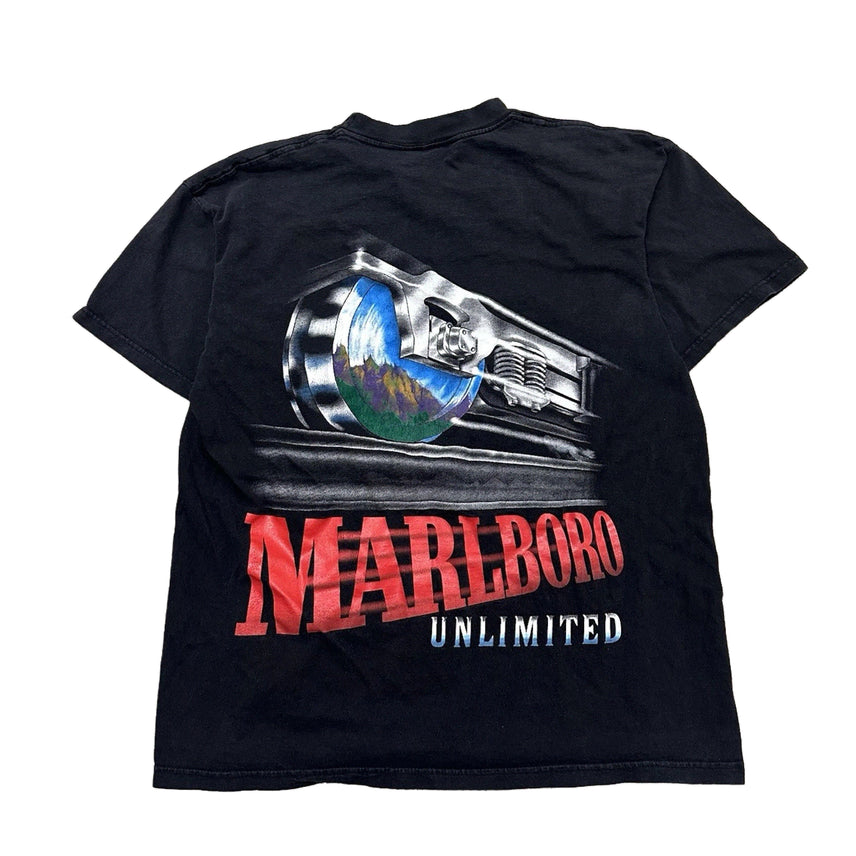 [BUNJANG] 90s Vintage Marlboro Unlimited Train Pocket T-Shirt / 90s 빈티지 말보로 언리미티드 트레인 포켓 반팔티