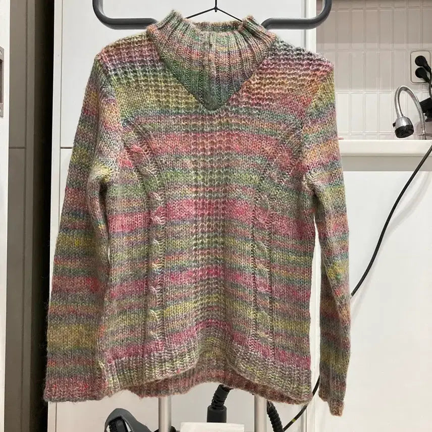 [BUNJANG] Mori Girl Japanese Vintage Half-Zip Knit / 모리걸 일본빈티지 반집업 니트