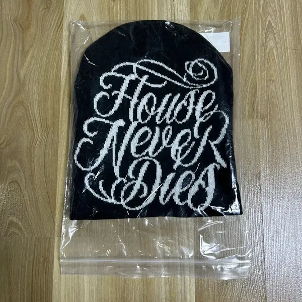 [BUNJANG] House Never Die Black Beanie / 하우스네버다이 검정 비니