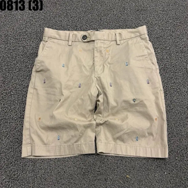 [BUNJANG] Hazzys Beige Embroidered Shorts / 헤지스 숏팬츠 베이지색 자수 m 8/13