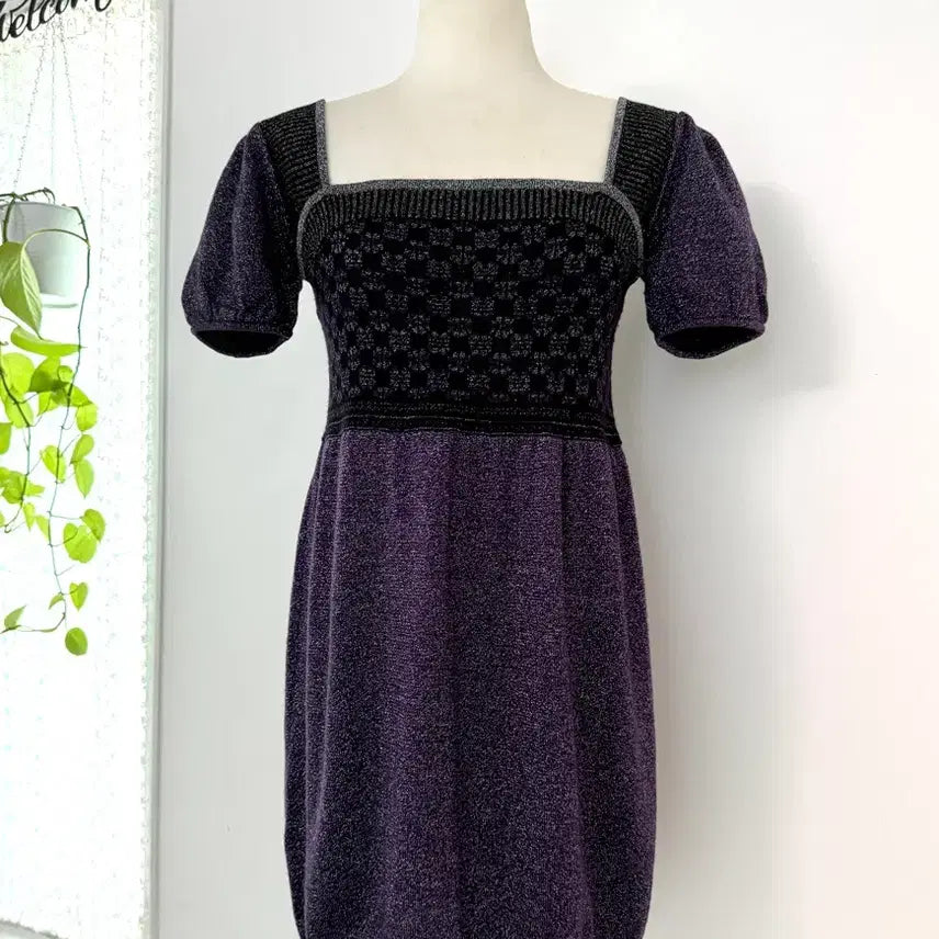 [BUNJANG] Rosebullet Metallic Yarn Long Knit Dress / 수입 rosebullet 메탈릭사 롱니트