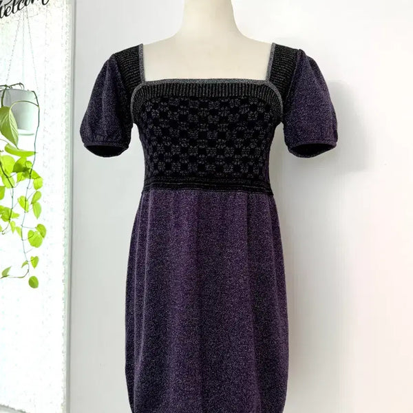 [BUNJANG] Rosebullet Metallic Yarn Long Knit Dress / 수입 rosebullet 메탈릭사 롱니트
