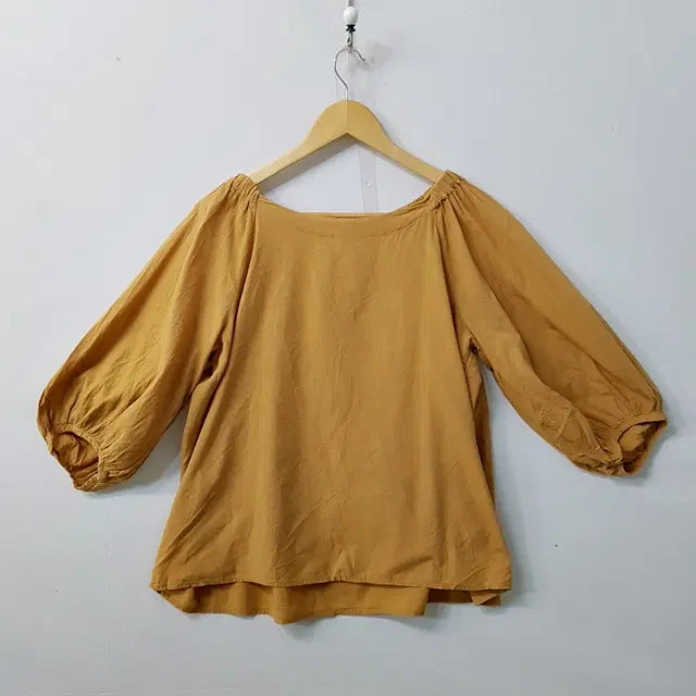 [BUNJANG] MUJI Shirring Blouse / 무인양품 MUJI 셔링 블라우스