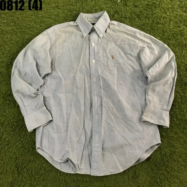 [BUNJANG] Polo Ralph Lauren Blue Button-Down Shirt / 폴로 랄프로렌 셔츠 블루 0812