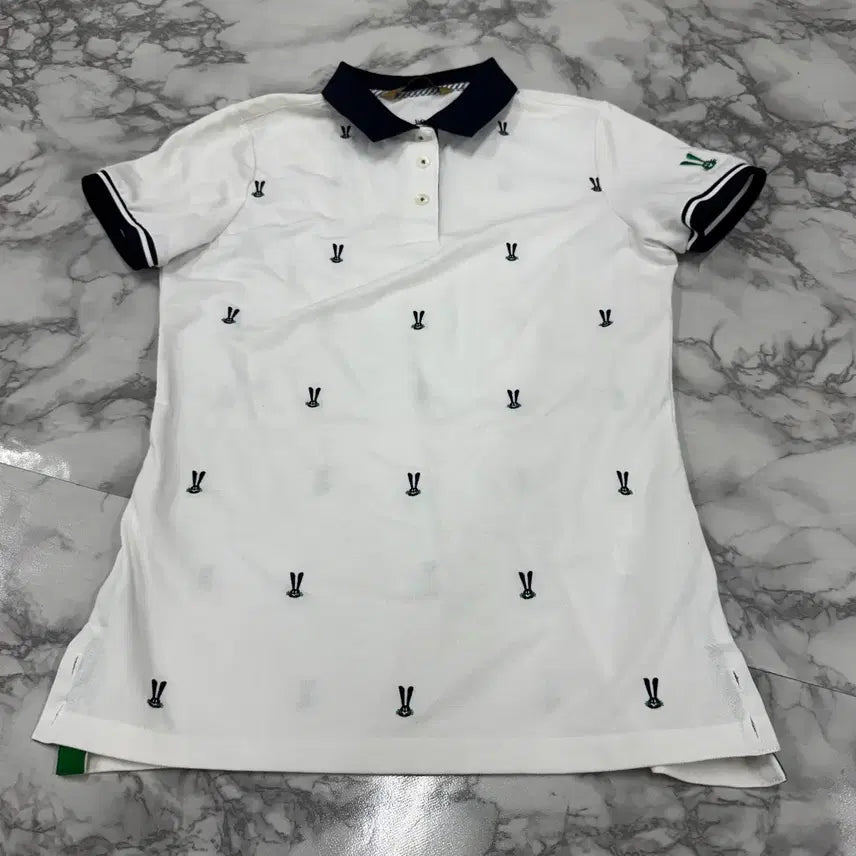 [BUNJANG] Peter Jensen x Regis Rabbit Pattern Short Sleeve T-Shirt / 피터젠슨X레지스 토끼 패턴 반팔