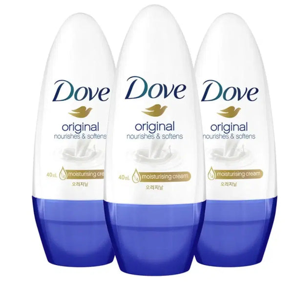 [BUNJANG] Dove Deodorant Roll-On Original 40ml (3-Pack) / 도브 데오드란트 롤온 오리지널 40ml 3개