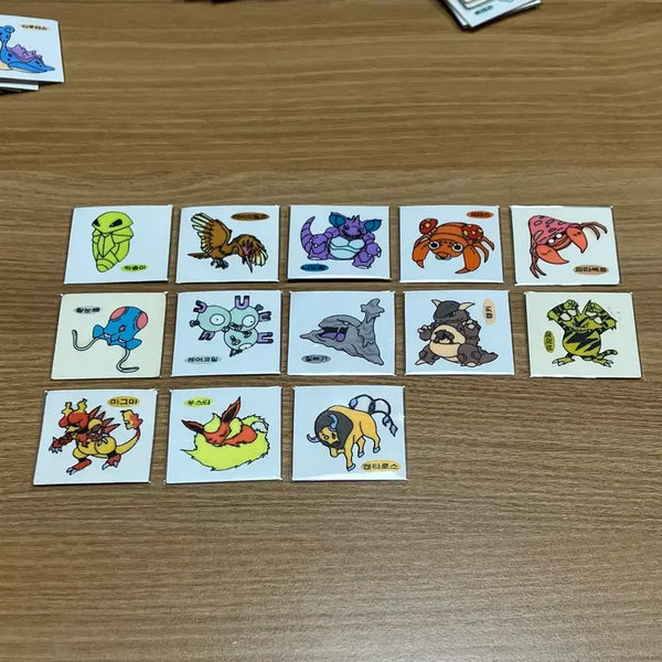 [BUNJANG] 1999 Pokemon Unsealed Sticker / 99년(구버전) 포켓몬(안뗀씰)
