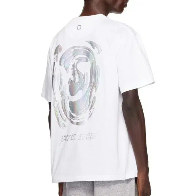 [BUNJANG] Wooyoungmi Metallic Short Sleeve T-Shirt / 우영미 메탈릭 반팔 팝니다