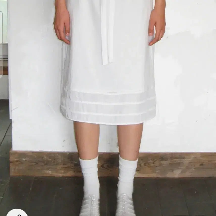 [BUNJANG] Sinoon Mixed Skirt White / 새상품) 시눈 믹스드 스커트 화이트