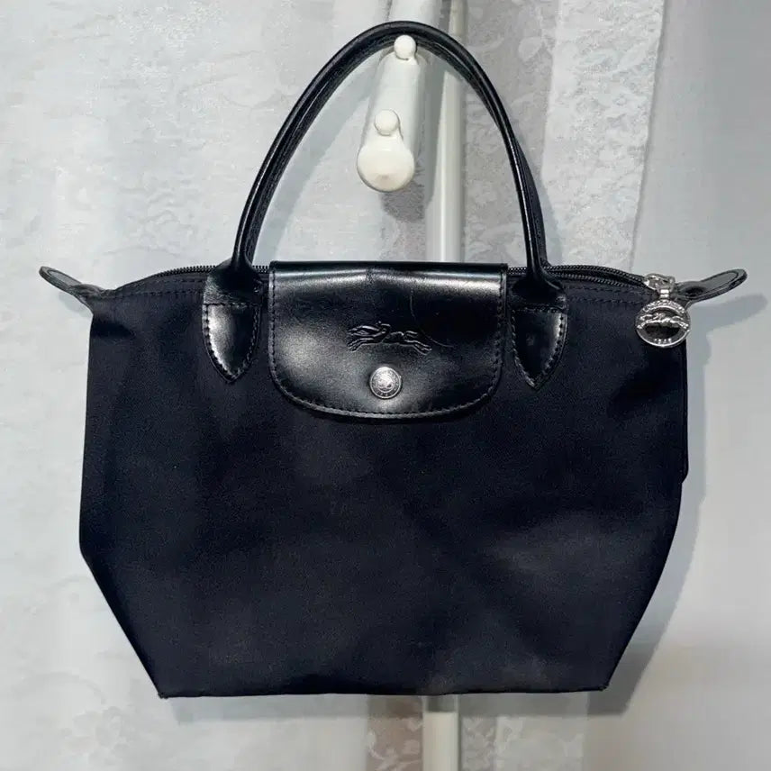 [BUNJANG] Longchamp Le Pliage Mini Tote Bag Black / 롱샴 르플리아쥬 미니 토트백 블랙