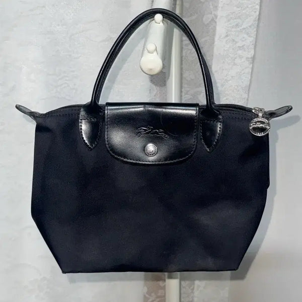 [BUNJANG] Longchamp Le Pliage Mini Tote Bag Black / 롱샴 르플리아쥬 미니 토트백 블랙