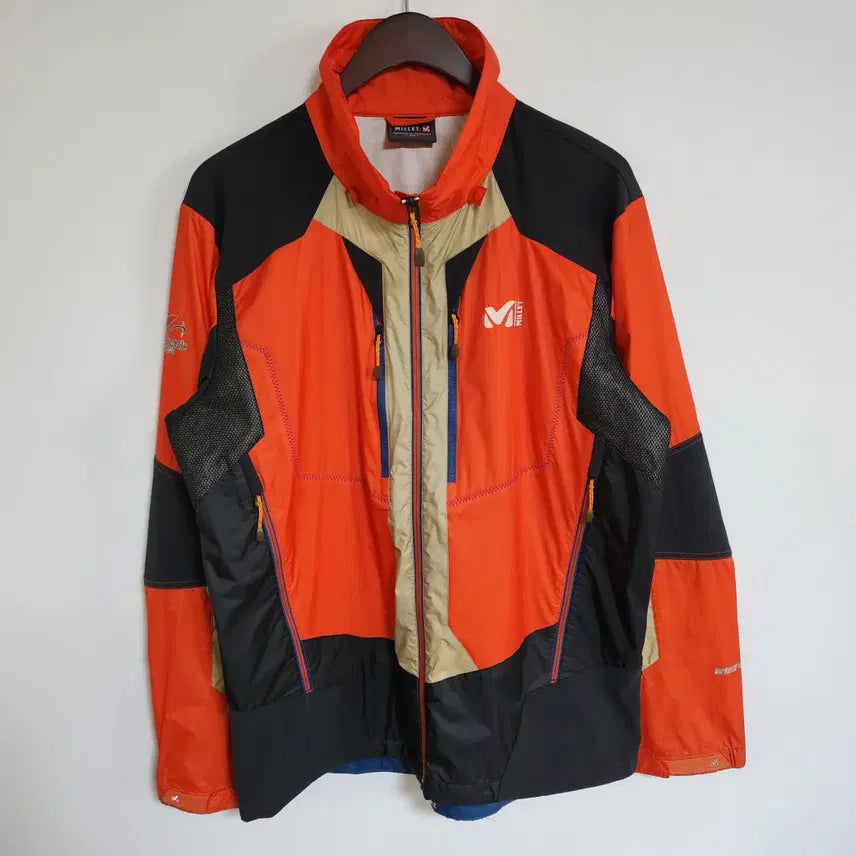 [BUNJANG] Millet Men's Zip-Up Logo Windbreaker Jacket / H82 밀레 남성 집업 자켓 로고 바람막이