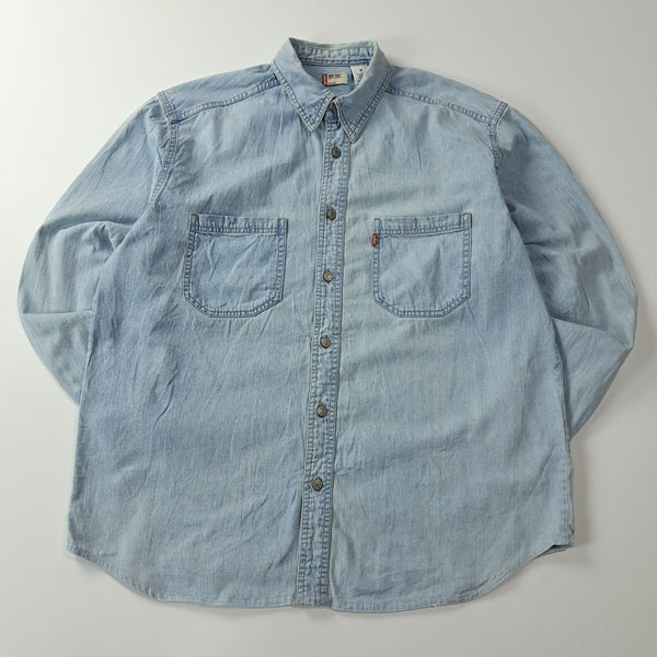 [BUNJANG] Levi's Red Tab 00s 60560 Denim Shirt - Pastel Blue (Size M) / CA601 M 리바이스 레드탭 00s 60560 데님 셔츠 남방