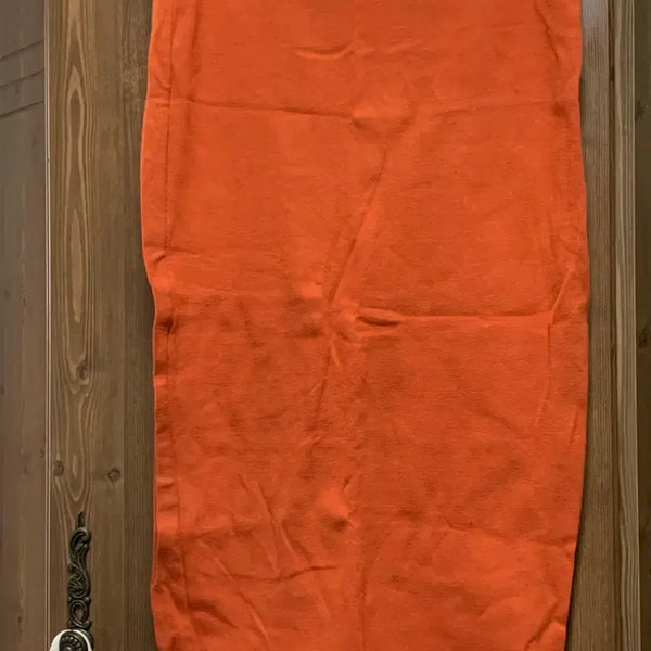 [BUNJANG] Orange H-Line Cotton Skirt / 오렌지 H 라인 스커트