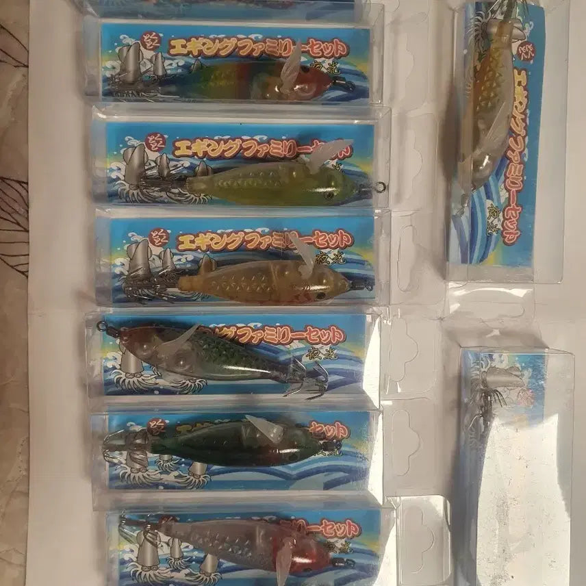 [BUNJANG] Eging Family Set Fishing Lures 10 Types / 에깅 패밀리 세트 낚시 루어 10종