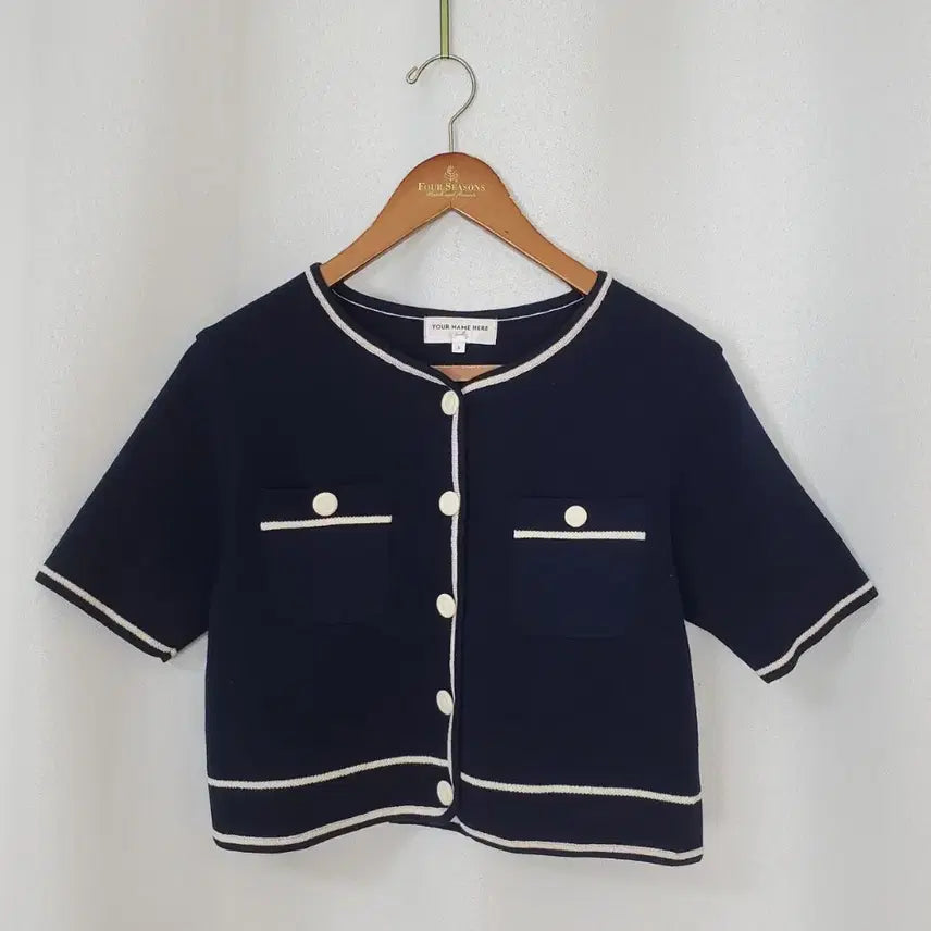 [BUNJANG] Your Name Here Knit Cardigan Navy S / 유어네임히얼 니트가디건 S