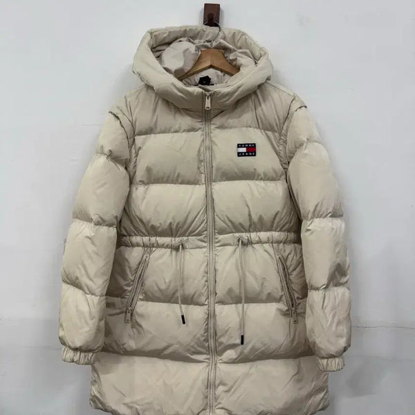 [BUNJANG] Tommy Jeans Ivory Duck Down Long Padding / (S)타미진스 아이보리 오리털 롱패딩