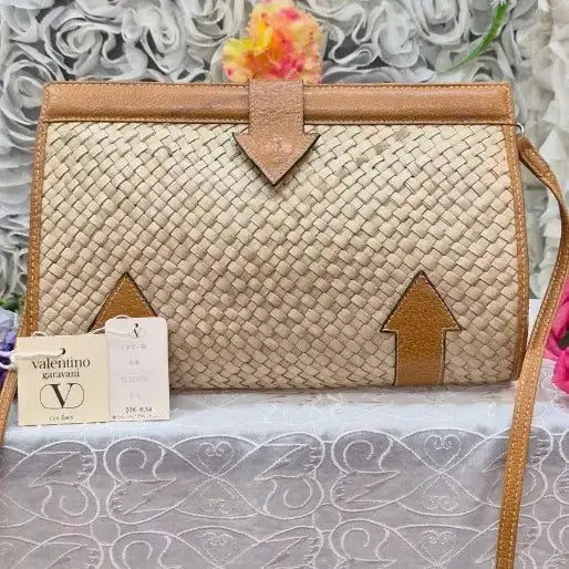 [BUNJANG] Valentino Garavani Raffia Crossbody Bag / VALENTINO GARAVANI 라탄 크로스백