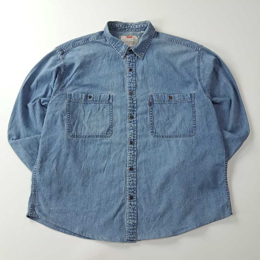 [BUNJANG] Levi's Red Tab 90s 60628 Denim Shirt Indigo Blue XL / CA603 XL 리바이스 레드탭 90s 60628 데님 셔츠 남방