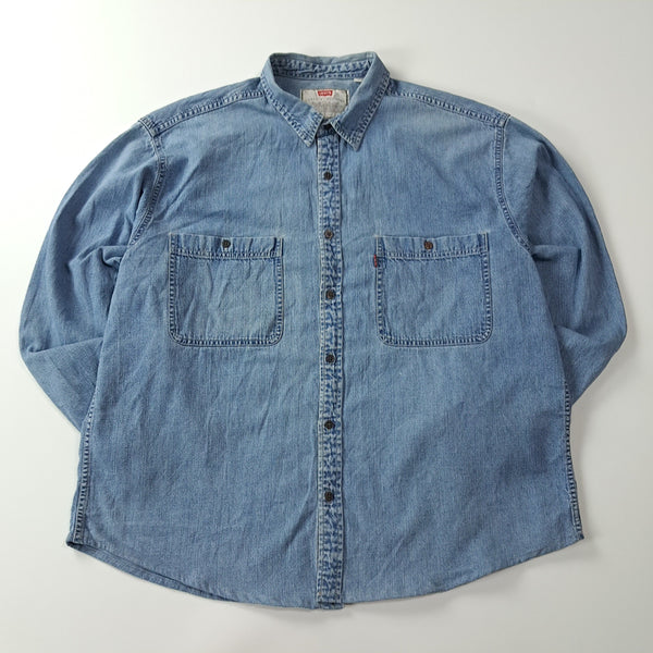 [BUNJANG] Levi's Red Tab 90s 60628 Denim Shirt Indigo Blue XL / CA603 XL 리바이스 레드탭 90s 60628 데님 셔츠 남방