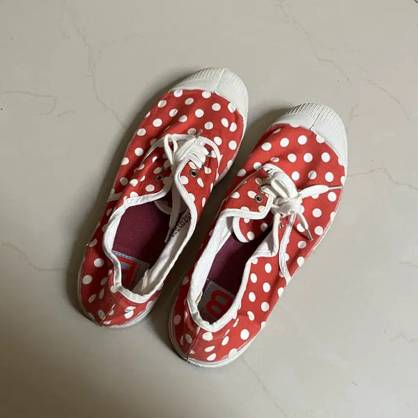 [BUNJANG] Bensimon Polka Dot Laced Sneakers 38 / 벤시몽 도트 패턴 라셋 스니커즈