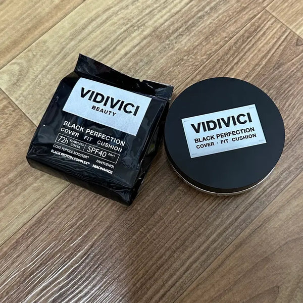 [BUNJANG] VIDIVICI Black Perfection Cover Fit Cushion SPF50+ PA++++ Refill 21 NC Beige / 비디비치 블랙 퍼펙션 커버 핏 쿠션 21NC베이지