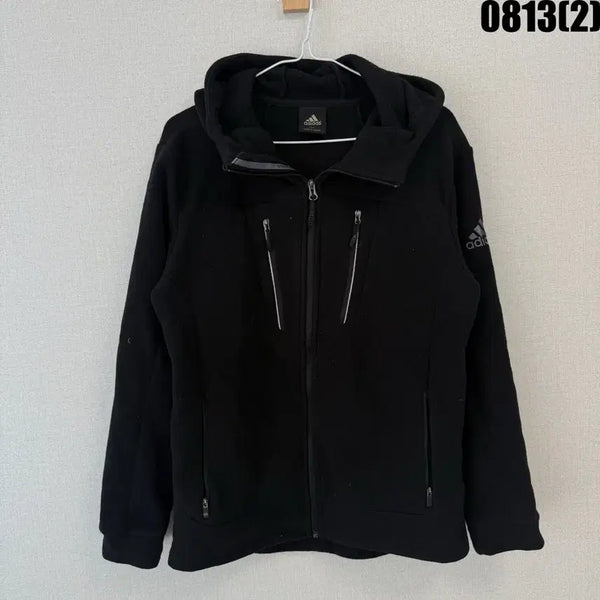 [BUNJANG] Adidas Hooded Zip-up Black Size 95 / 아디다스 후드 집업 블랙 95