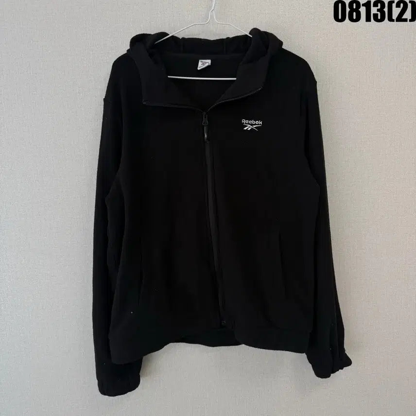 [BUNJANG] Reebok Hoodie Zip-Up Black XL / 리복 후드 집업 블랙 XL
