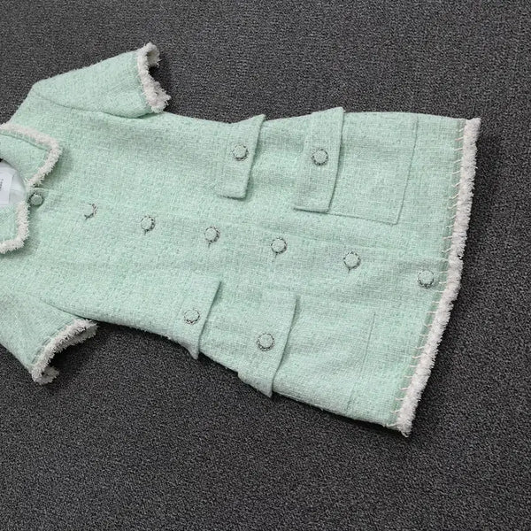 [BUNJANG] Heldur Apple Tweed Mini Dress / 헬더 애플 트위드미니원피스