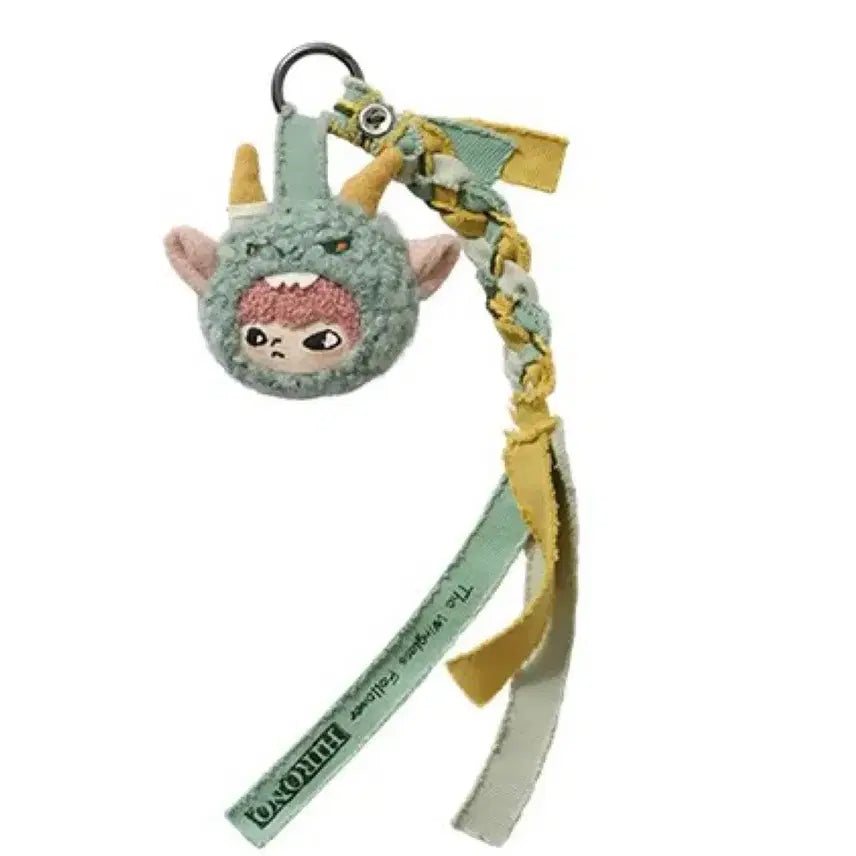 [BUNJANG] Pop Mart Hirono The Wanderer Series Felt Keychain (Green Dragon) Sealed / [팝마트] 히로노 안개 속 여행자 시리즈 펠트 키링(초록 용)미개봉 새상품