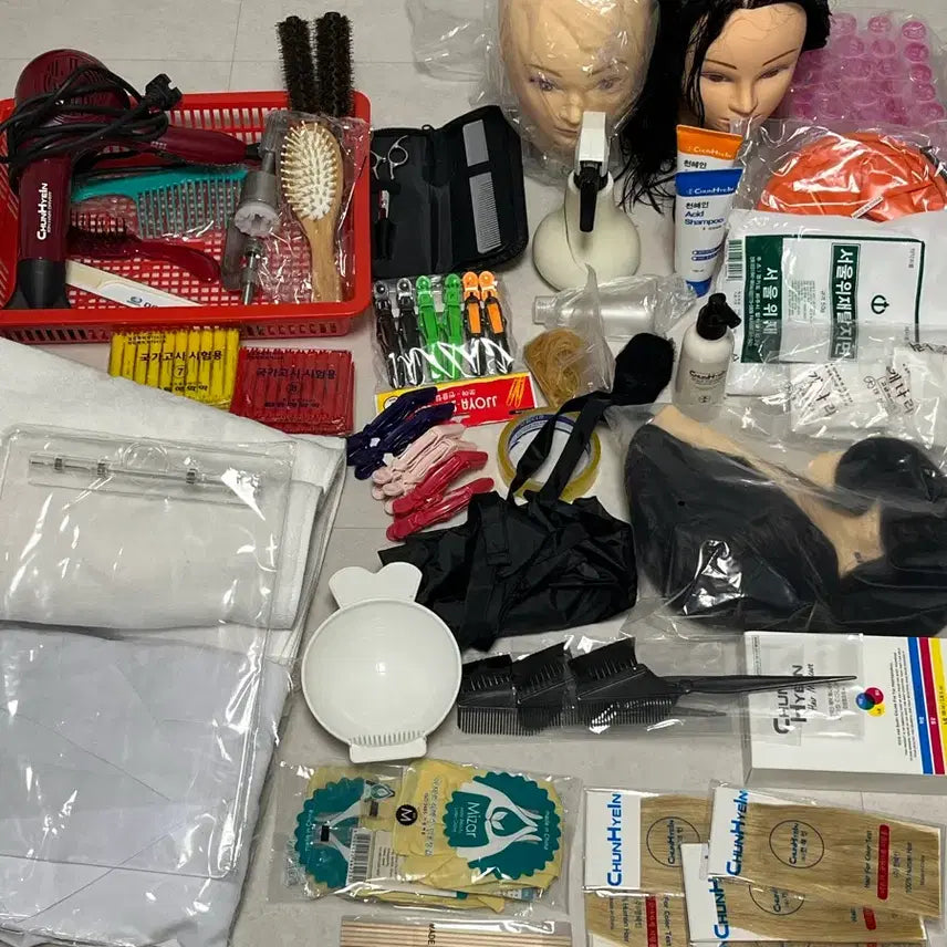 [BUNJANG] Hair National Certification Practical Exam Materials / 헤어 국가자격증 실기재료  원가 60