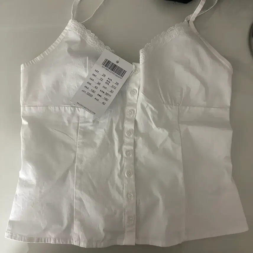 [BUNJANG] Brandy Melville Corset Camisole Top / 브랜디멜빌 코르셋 나시 탑