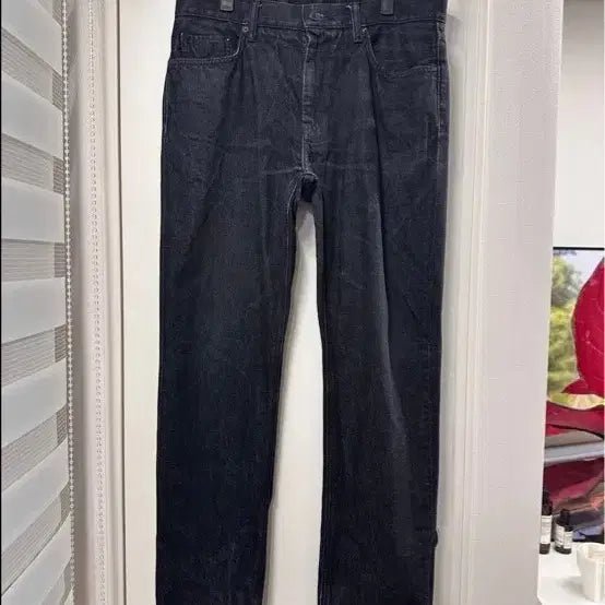 [BUNJANG] Black Denim Pants / 블랙 데님팬츠