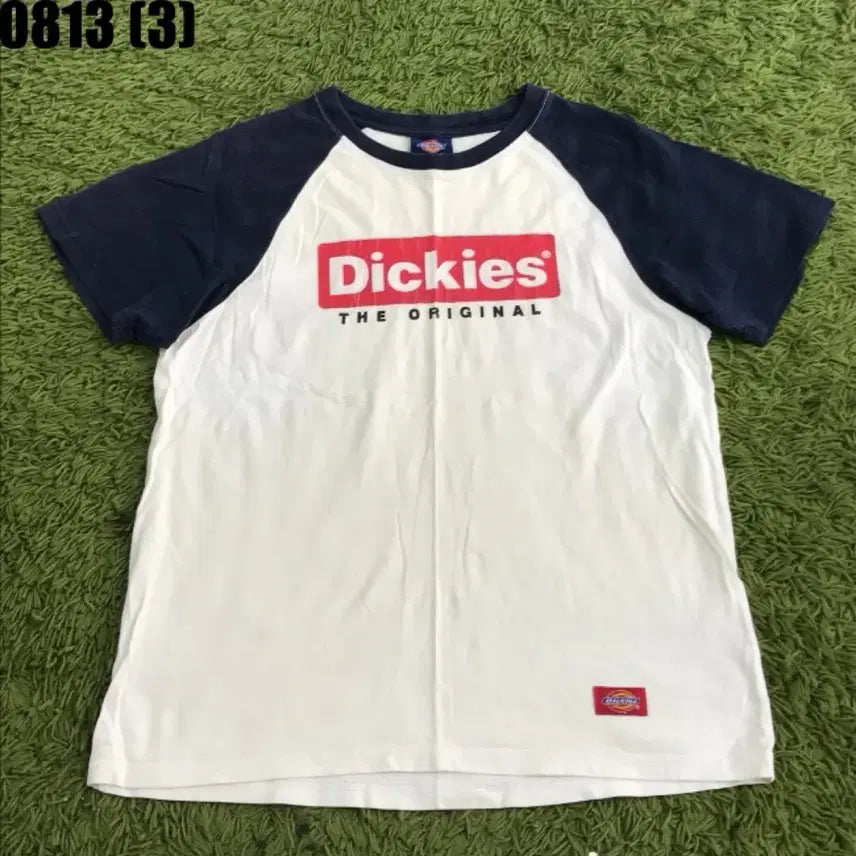 [BUNJANG] Dickies Short Sleeve T-Shirt White Navy / 디키즈 반팔티 흰색 네이비 95 8/13