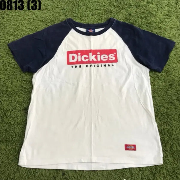 [BUNJANG] Dickies Short Sleeve T-Shirt White Navy / 디키즈 반팔티 흰색 네이비 95 8/13