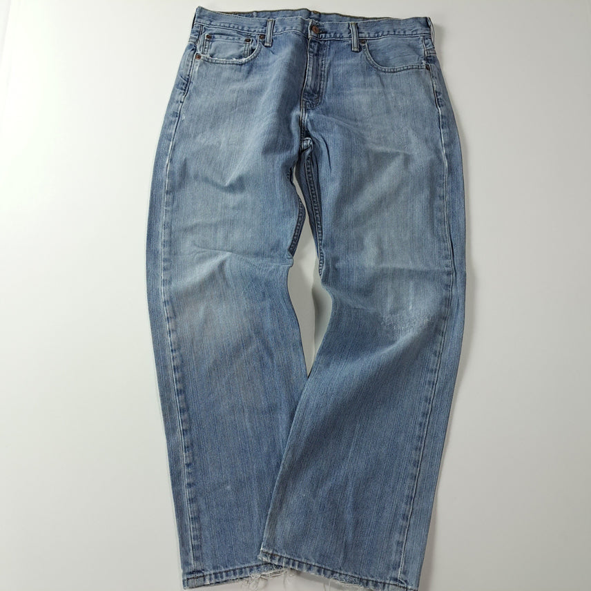 [BUNJANG] Levi's 569 Loose Straight Pastel Blue Light Grey Denim Pants / CA612 34 리바이스 569 루즈 스트레이트 데님 팬츠 바지