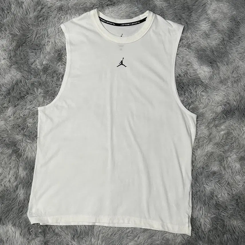 [BUNJANG] Nike Jordan Dri-FIT Sleeveless Tank Top White XL / 나이키 조던 드라이핏 민소매 나시 화이트