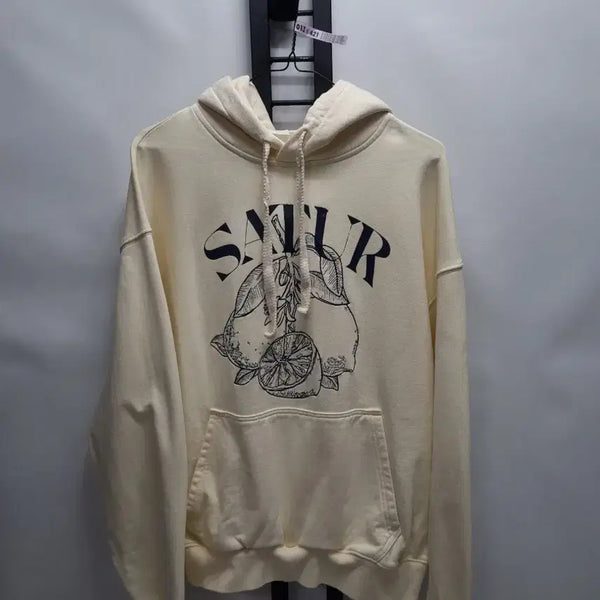 [BUNJANG] Saehter Capri Citron Drawing Print Hoodie Ivory L / 세터 후드티 카프리 시트론 드로잉 프린트 아이보리 L