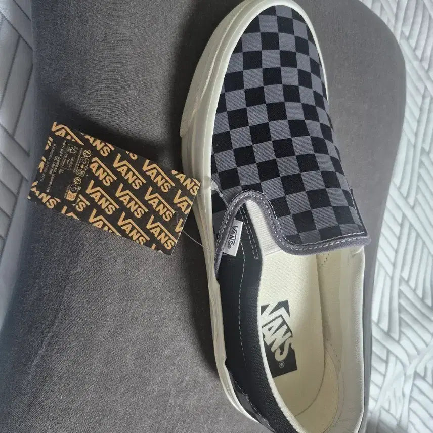 [BUNJANG] Vans Checkerboard Slip-On Sneakers / 반스 체커보드 슬립온 새상품