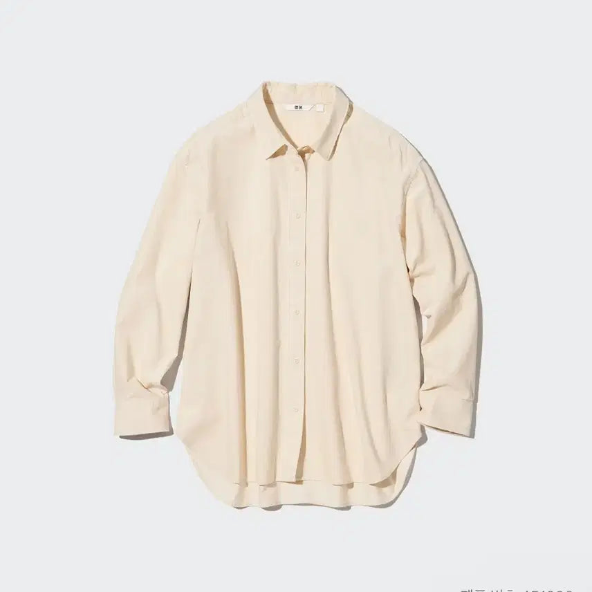 [BUNJANG] Uniqlo Corduroy Shirt Off White M / (M) 유니클로 코듀로이셔츠 OFF WHITE