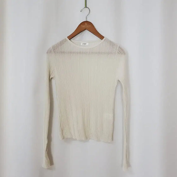 [BUNJANG] eter' Knit Top Sand Beige / eter' 에테르 니트티 free 새옷수준