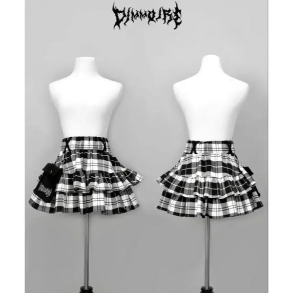 [BUNJANG] Dimmoire Check Mini Skirt / 딤모아르 dimmoire 체크 스커트