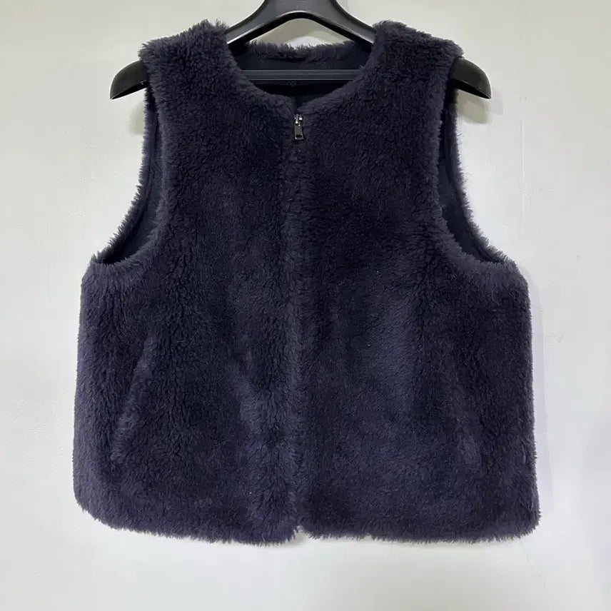 [BUNJANG] Navy Fleece Vest / 플리스 조끼 네이비 양털