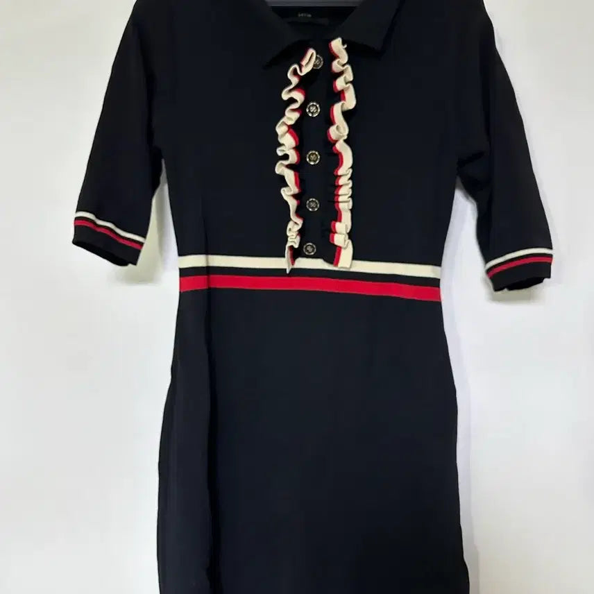 [BUNJANG] Black Shirring Flare Midi Dress / 블랙 원피스 셔링 플레어 디테일