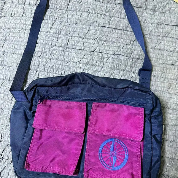[BUNJANG] Beanpole Navy Pink Crossbody Bag / 네이비 핑크 크로스백 빈폴