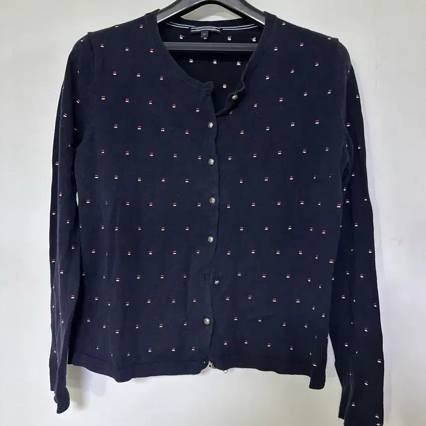[BUNJANG] Tommy Hilfiger Navy Pattern Cardigan / 타미힐피거 가디건 네이비 패턴