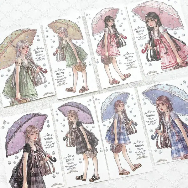 [BUNJANG] Raina Sticker Set (2 Sets) / 화라) 레이나